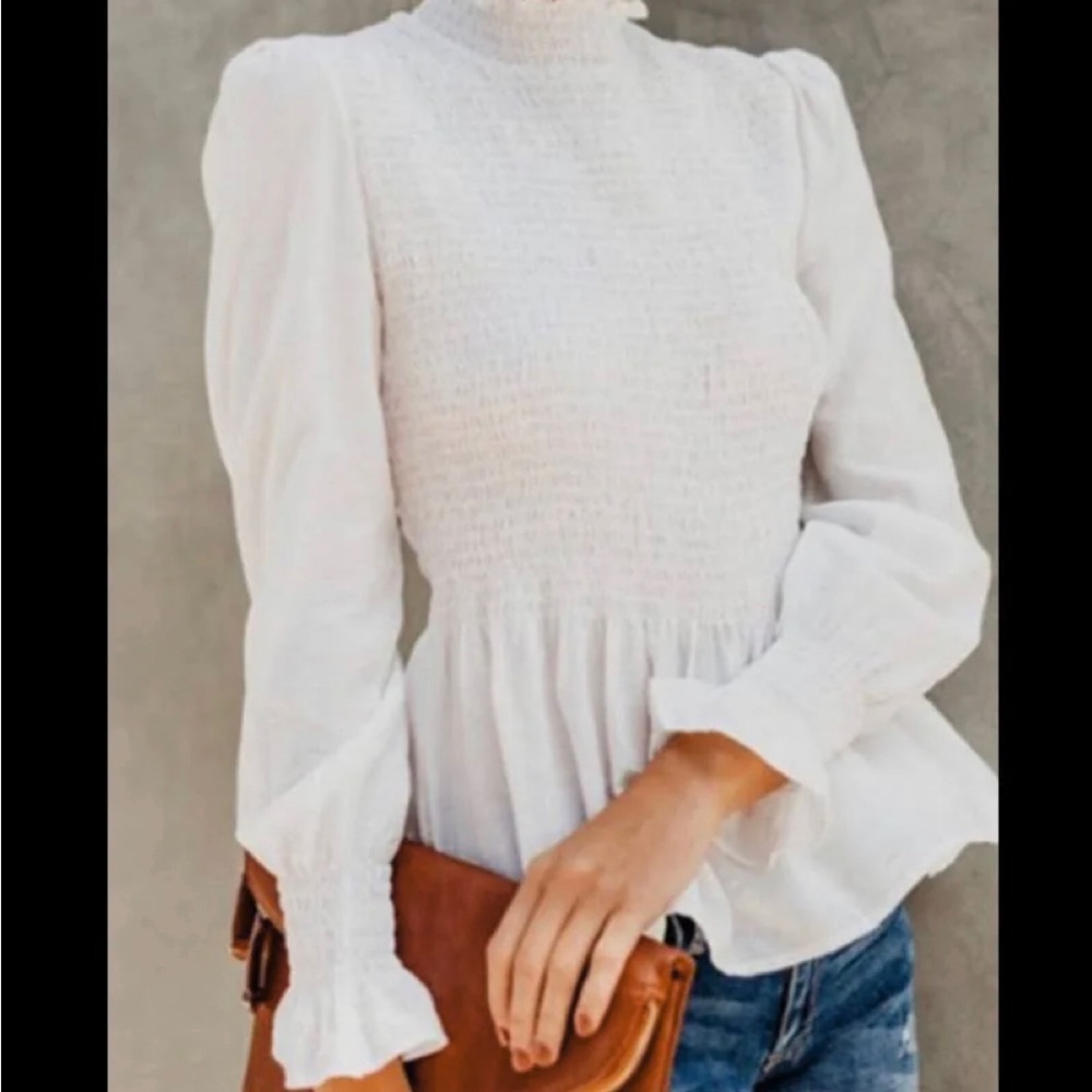 Etophe Studio Smocked Top (Size M)